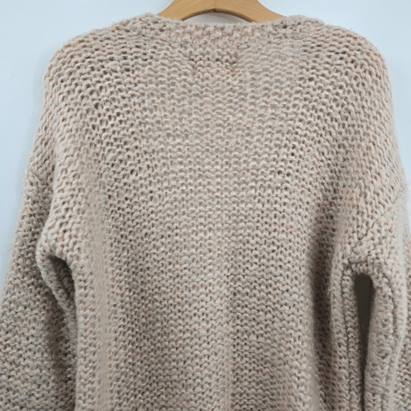 Scotch & Soda Cardigan Sweater Blush Mohair Blend Knit - Picture 11 of 14